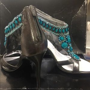 Carlos Santana Tango Turquoise Heels